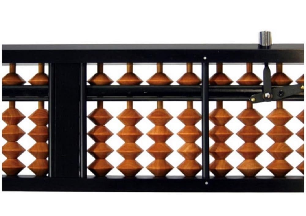 One-touch abacus, 23 digits, wooden, birch beads, ON100 (Tomoe Abacus)