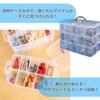 Beyblade Storage Case from Kurashino Shoten, 2025 Edition! Thickened! Holds 30 Beyblade Parts, Clear, and Perfect for Miniature Cars