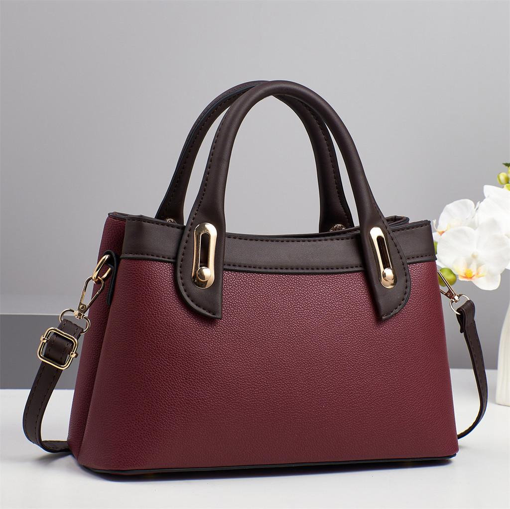 Womens Large Capacity Pu Designer Shoulder Bag With Zipper Closure For Everyday