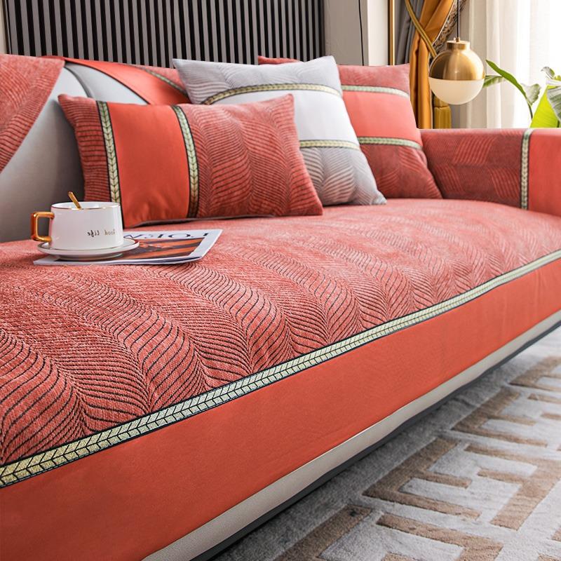 

Универсальные чехлы для диванов из синели Four Seasons, диван-полотенце, противоскользящая подушка для гостиной, современная мебель, защитный чехол 70x70