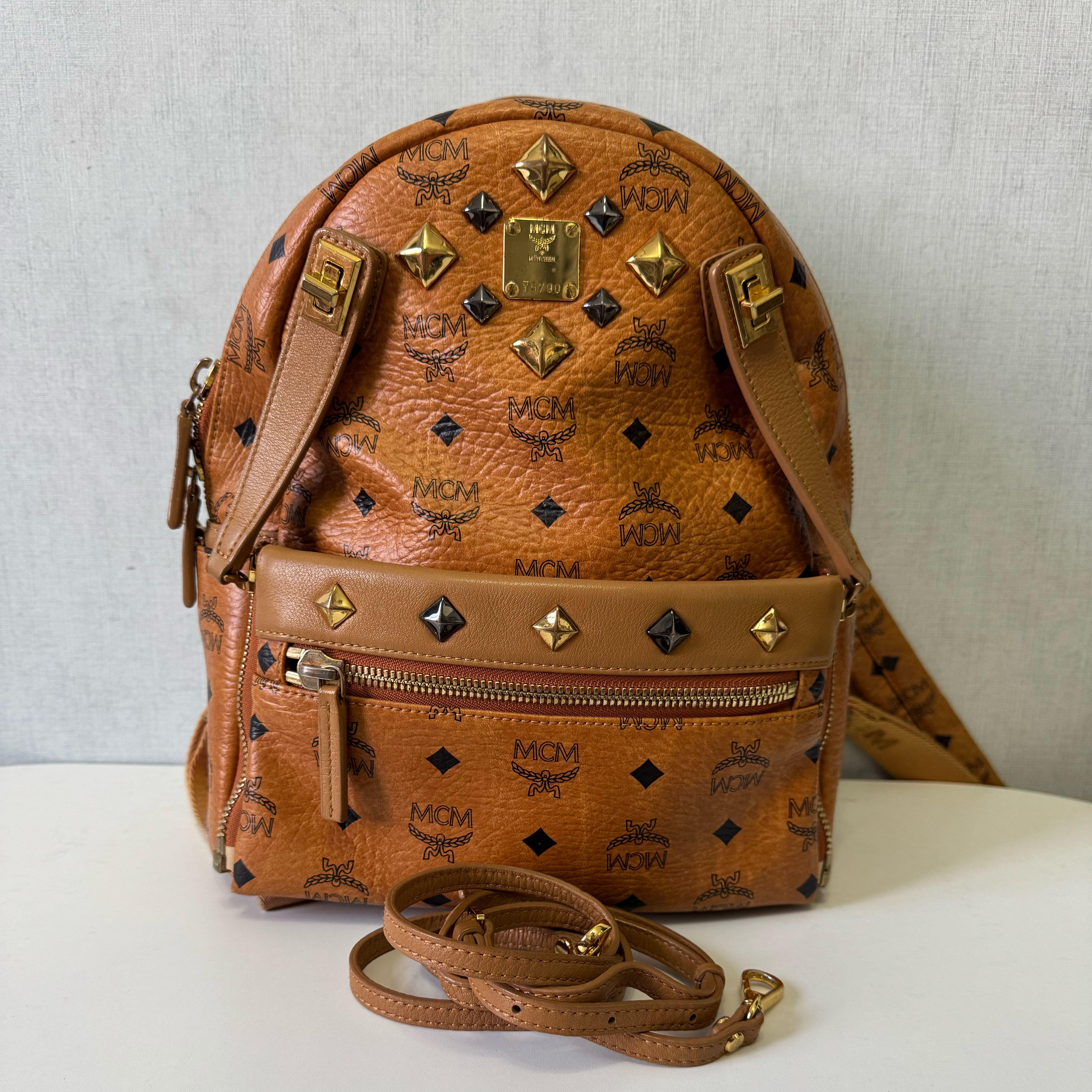 [Pre-Owned] Monogram Side Studded Canvas Backpack Small - Good #WKISLS ONE SIZE