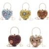 Glitzerndes Herzförmiges Handtaschen-Stickerei Damen-Kupplungstasche Pailletten-Abendbankett-Tasche Party