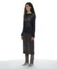 Partimento Woman Sheer Midi Skirt_Charcoal
