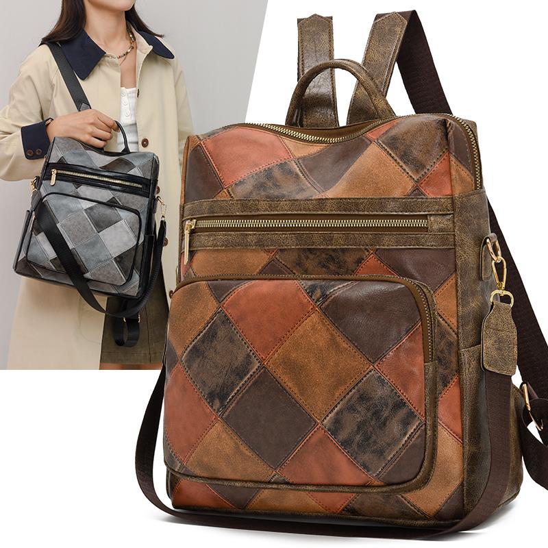 Neue Modelle dieses Jahr weiches Leder leicht diebstahlsicher abnehmbarer Schultergurt fortschrittliches Gefühl Rucksack mit hoher Kapazität
