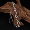 Серьги-подвески S925 Стерлинговое серебро Натуральный гранат Апатит Аметист Цветной Браслет-сокровище Женский браслет