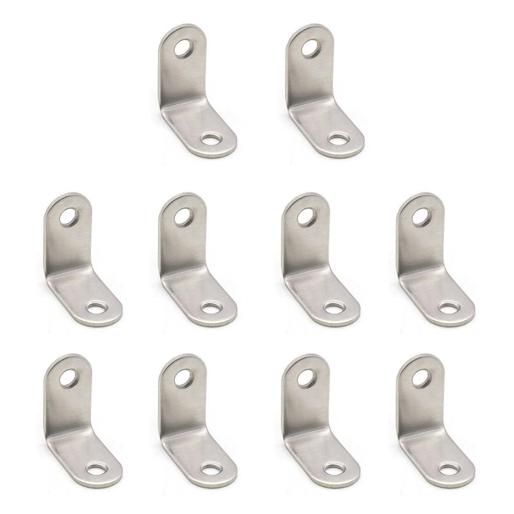 Cheap 10Pcs L Brackets Stainless Steel Corner Braces Bracket Protection ...