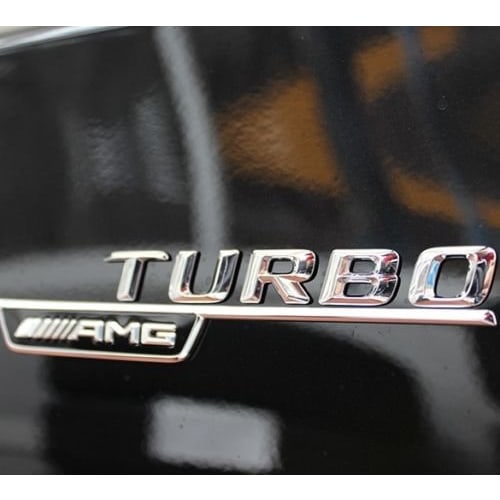 Benz W176 W117 Genuine AMG TURBO Fender Badge Left and Right Set