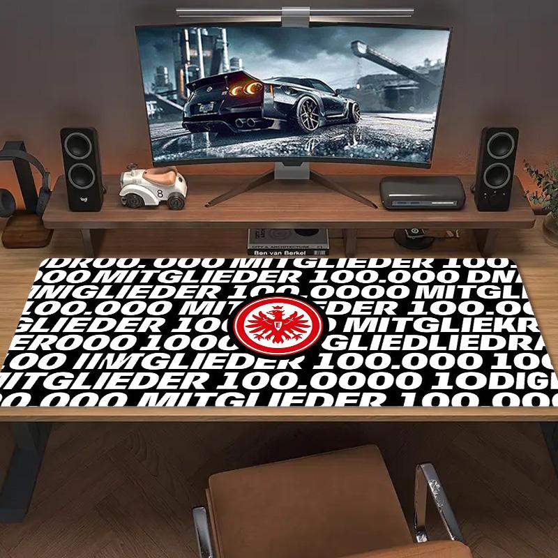 Tappetino per Mouse Colore Eintracht Frankfurt Grande Cuscino per Tavolo da Gioco Antiscivolo per Laptop Tablet Mousepad Grande Tappetino XXL Mini PC Playmat Con Bordo Bloccato