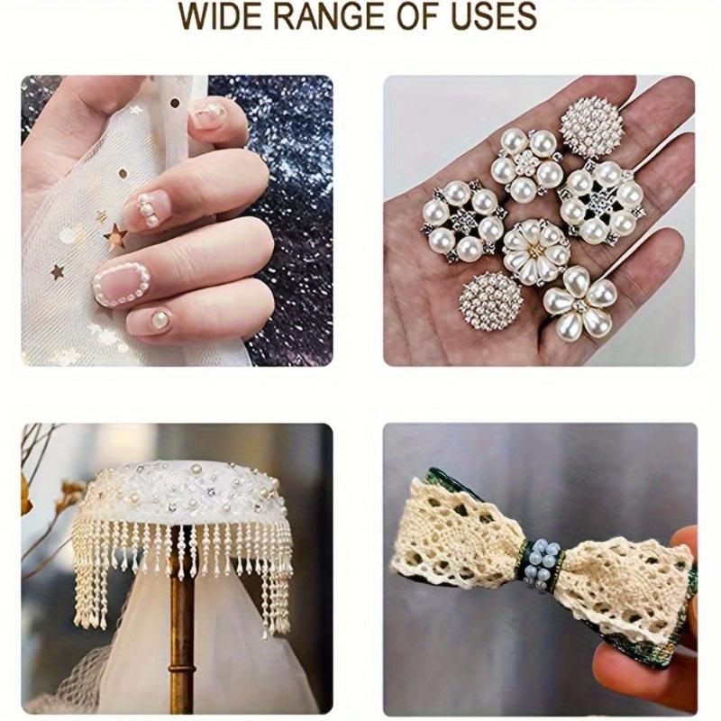 165pcs/sheet Pearl Stickers,Space Themed Glitter Decoration for Makeup, Nails, Hair, Phone, Scrapbooking, Single Use, Round Shape, Alcohol-Free