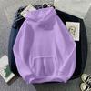 Ladies' Casual And Fashionable Solid Color Long Sleeved Hooded Warm Shirt Loose And Comfortable Hoodie