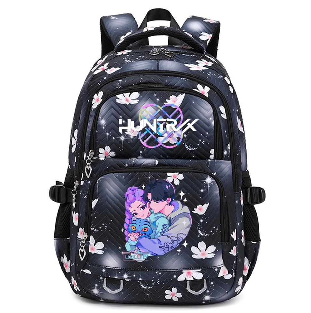 Cartoon K-Pop Printed Backpack Student Teenager Bookbag for Boy Girl Schoolbag Kid Gift Women Large Capacity Waterproof Travel Bag Mochila