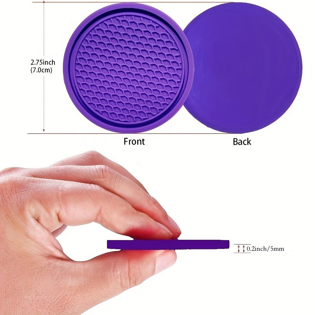 Werten Sie den Innenraum Ihres Autos mit 4 Stück i-Car-Cup-Untersetzern auf – rutschfestes und universelles Fahrzeugzubehör