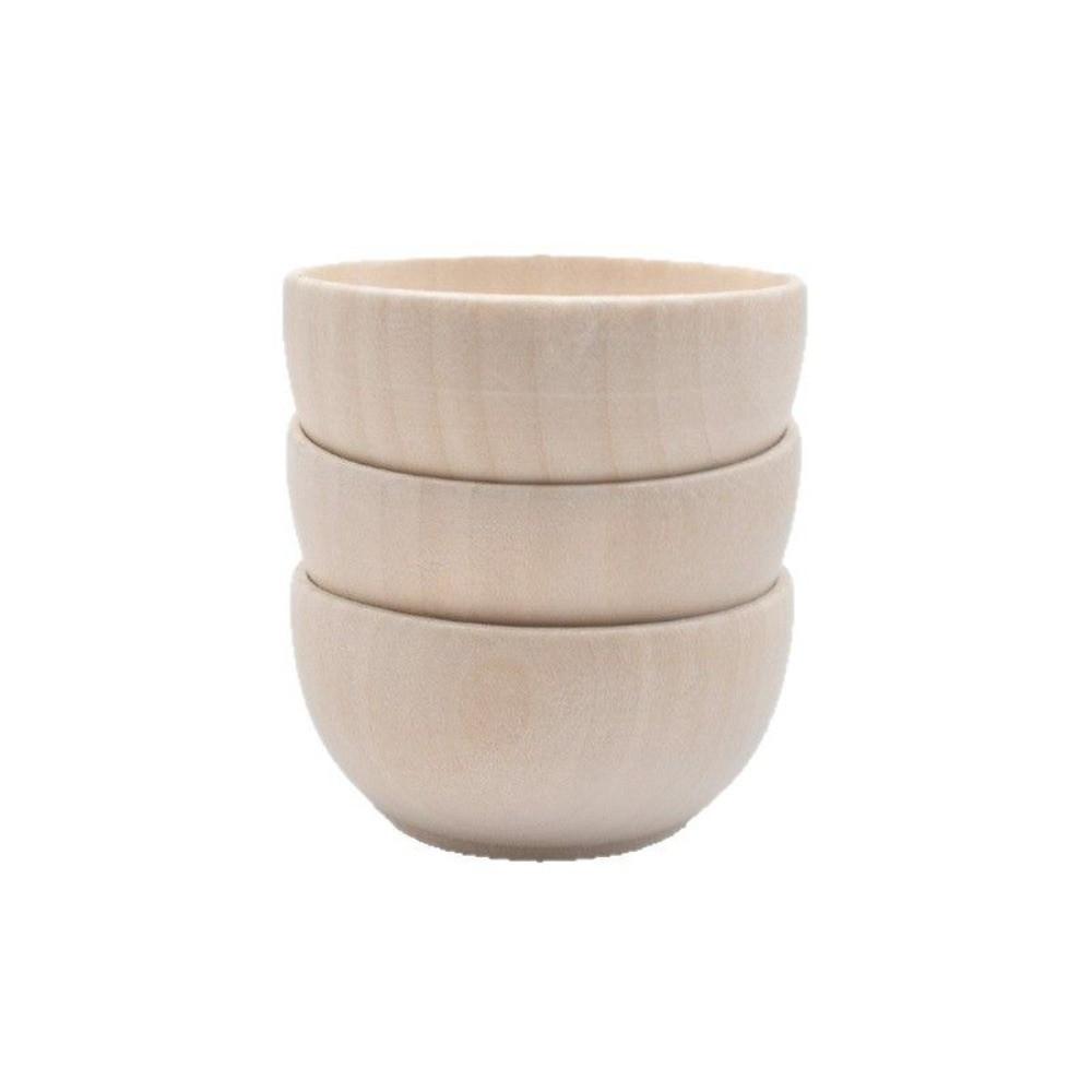 DIY Small Wooden Bowls Mini Unfinished Wooden Bowls New Unpainted Wood Bowls  Painting