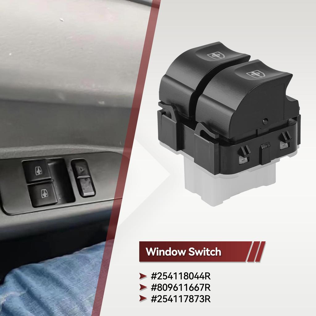 Electric Window Double Switch Button 254118044R For Renault Clio 4 Traffic Captur Zoe Mercedes Benz Citan 809611667R 254117873R