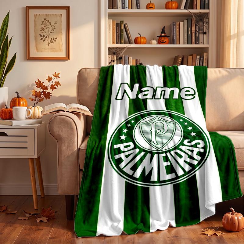 Sociedade Esportiva Palmeiras Custom Flannel Blankets Soft Warm Cozy Throws for Home Decor Holiday Gifts