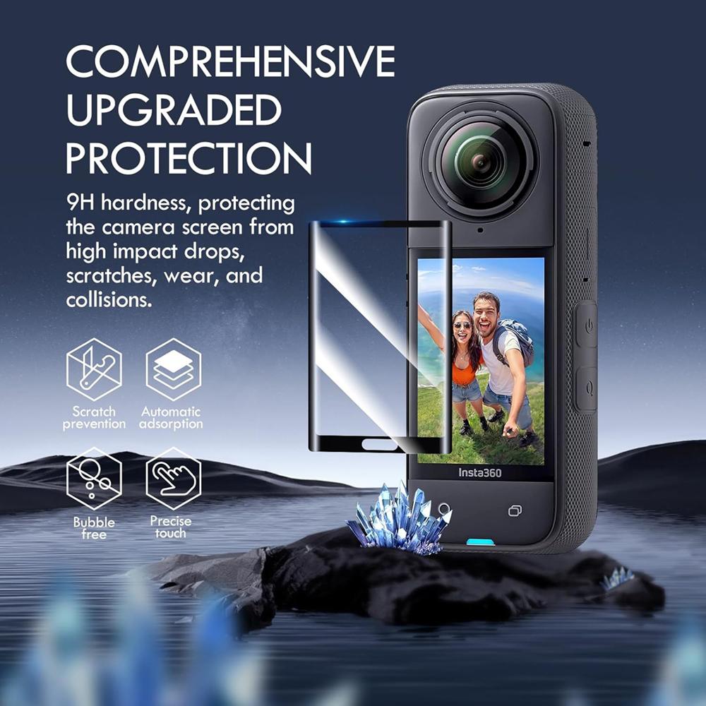 Protective Case for Insta360 X5 Lens Cap Silicone Cover Screen Protector Anti-scratch Protection for Insta 360 X5 Accessories