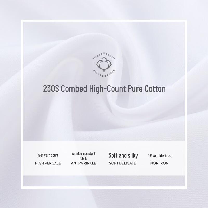 Men's Pure Cotton Non-Iron Short-Sleeve Business Shirt