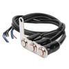 Motorcycle Handlebar Switch LED Stainless Steel Waterproof for Horn Headlight Spot LampRight