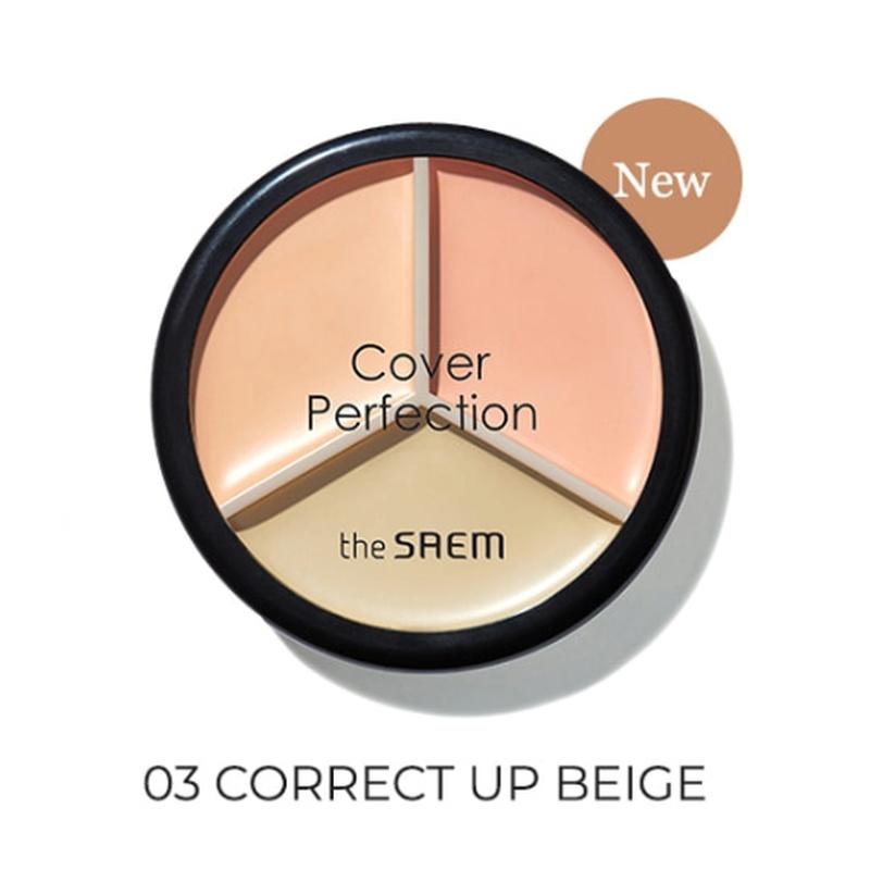 THE SAEM Cover perfection Тройной консилер-стик #03 Корректирующий бежевый 1pc