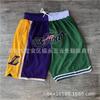 Men Women Basketball Shorts With NBA Team Logos Modal Fabric Quick Dry Sportswear Gym Running Training