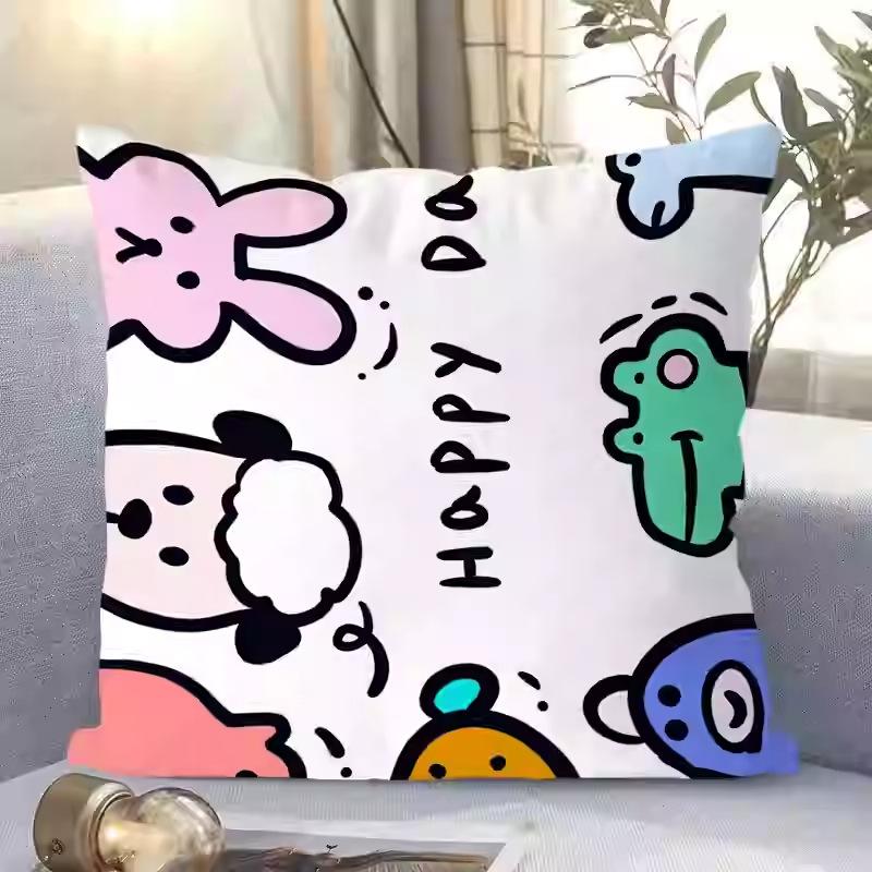 Dopamin Niedlich Cartoon Einfaches Sofa Wohnzimmer Wildleder Kissenbezug Kissen Kissen Abnehmbar und Waschbar Schlafzimmer