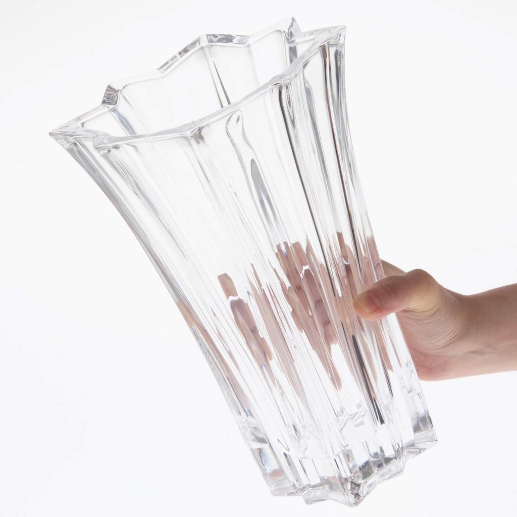 Toyo Sasaki Glass Flower x 26 x Raison Made in Dishwasher Vase, Clear, Approx. 17.9 17.9 cm, Medium, Japan, Safe, P-26382-JAN
