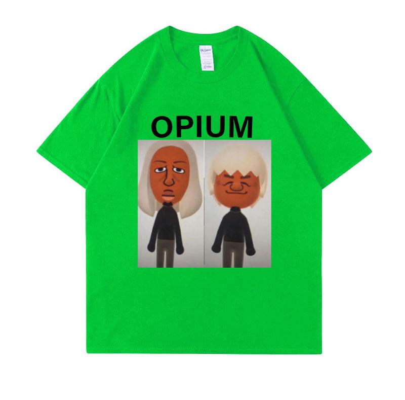 

Футболка OPIUM Ken Carson Destroy Lonely Забавная футболка с мемом с мультяшными персонажами Wii Мужские футболки с мультяшным принтом Мужские футболки оверсайз 4XL