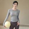 ACKDCS Women's Seamless Long-Sleeve Yoga & Fitness Top