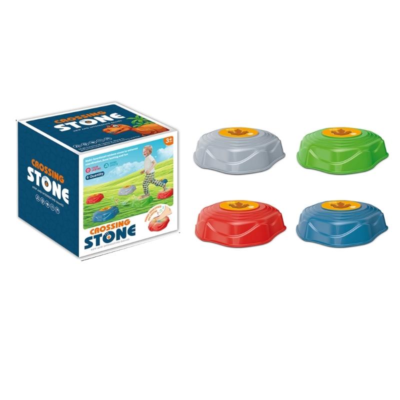 Interaktives Kinder-Trittsteine-Set, 6 Stück, mit Musik und Lichtern für das Motoriktraining