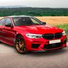 For 2018-2020 BMW 5 Series M5 F90 3pcs/Set Car Front Bumper Lip Chin Spoiler Carbon Black Bodykit Exterior Tuning Accessories
