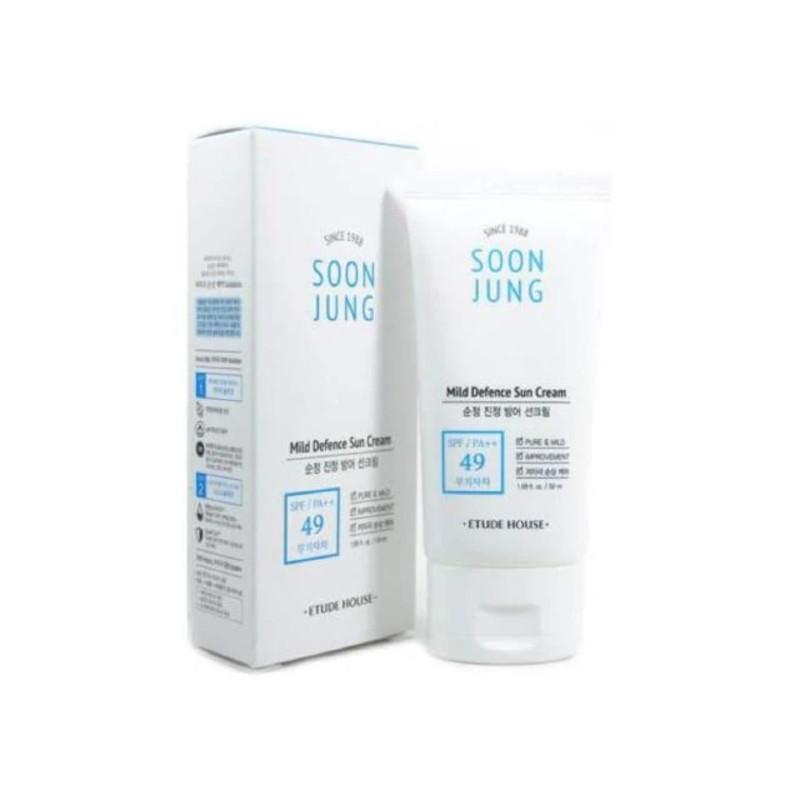 

Etude House SoonJung Mild Defense Sun Cream SPF49 PA ++ 50мл