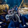 Luxury Rhinestone Octopus Brooches for Women Unisex Marine Life Pins Friend Event Party New Gifts Jewelry Decoration Accessories
