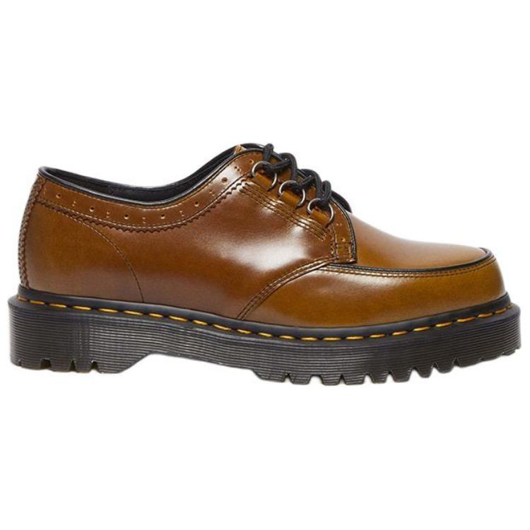 Dr. Martens Leather Lightweight Round Toe Commuter Versatile Simple Personality Trendy Low Top Casual Shoes Unisex Casual Shoes Brown 31829776