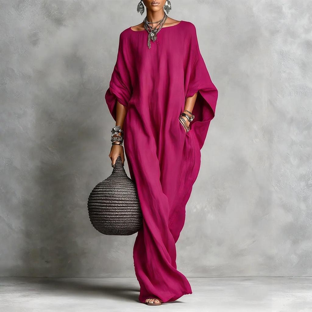 Abito Lungo Retro Casual e alla Moda da Donna