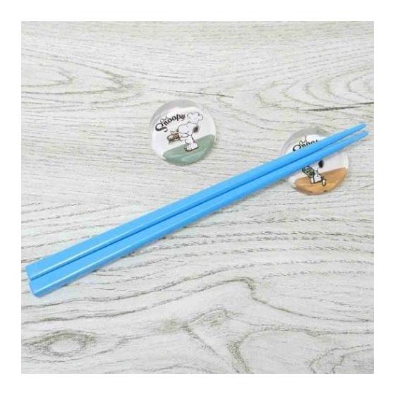 Marimo Craft Snoopy Chef Series Glass Chopstick Rests, Set of 2, Green & Orange, 3.5cm, SPZ-3181, Puffy Glass, Cute Droplet Design