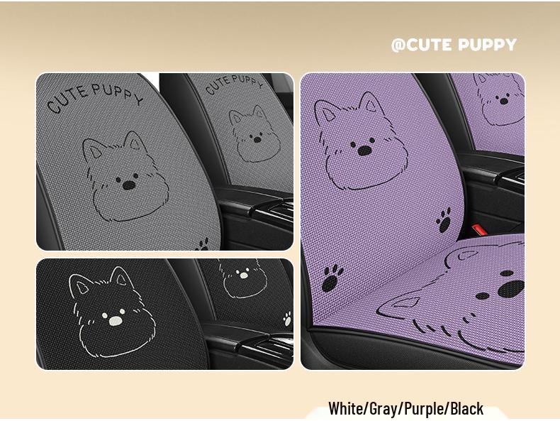 Cartoon West Highland Car Seat Cushion for BYD Seal 06 Yuan PLUS/Pro - Universal and Breathable, All-Season.