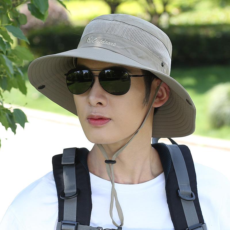 Hat Men Summer Eaves Fishing Casual Men Summer Bucket Hat Sun Hat Outdoor Beach Sun Hat