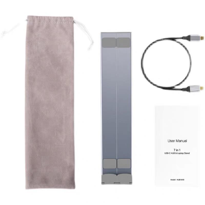 Upgraded 8-Port USB-C Laptop Dock Stand with 4K HDMI