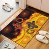 Aboriginal Art Gecko Design Carpet Patterned carpet, suitable as a non slip play mat for the living room and bedroom sofa