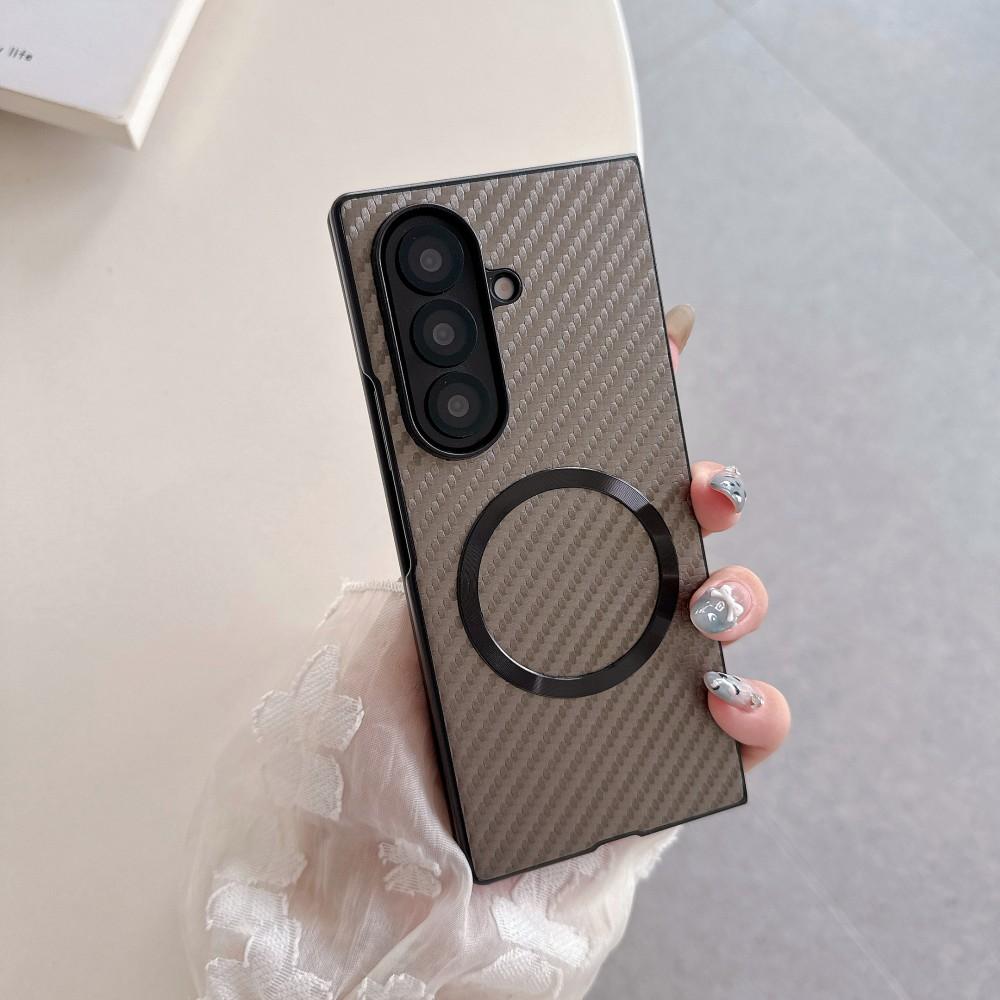 For Samsung Galaxy Z Fold 7 Case Hard PC Carbon Fiber Magnetic Protective Back Cover Case For Samsung Z Fold 7 6 5 4 Phone Shell