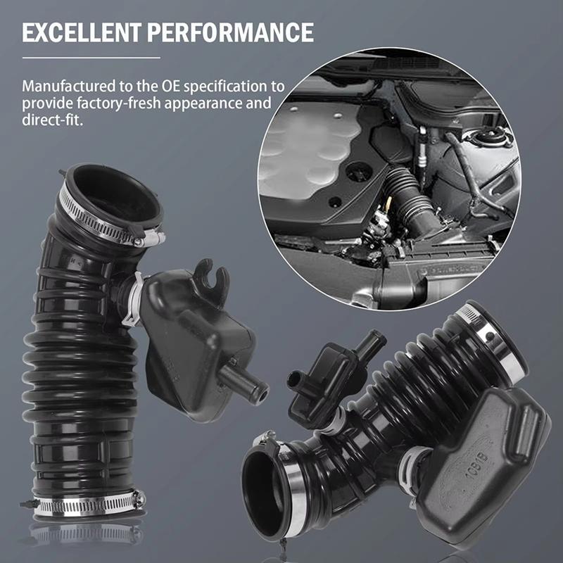 2Pcs Driver & Passenger Side Air Cleaner Intake Hose For Infiniti FX35 2009-2012 16576-1CB0A