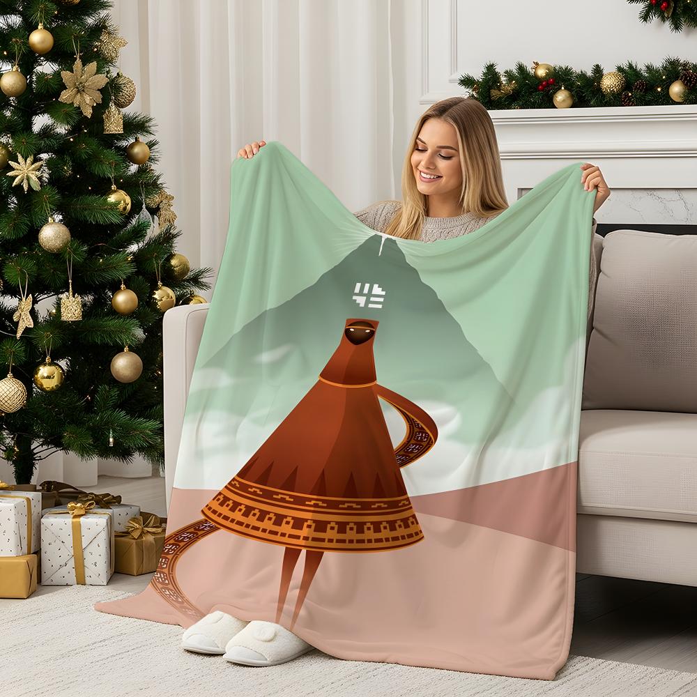 Game J-Journey Throw Flannel Blanket Perfect for Sofa Office Bed Travel Sleep Read Relax Camping four season use 75X95CM