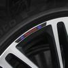 BHSP3 4Pcs Car Wheel Tire Rim Sticker Decor Accessories For Ford Focus Mk2 MK3 MK7 MK4 Fiesta Ranger Mustang Kuga Mondeo Explorer GTD
