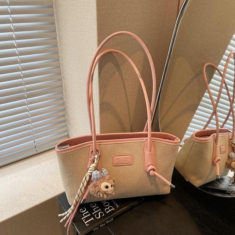 Spring and Summer New Leisure Niche Shoulder Bag Large-capacity Bag Female Tote Bag College Student Class Commuter Bag