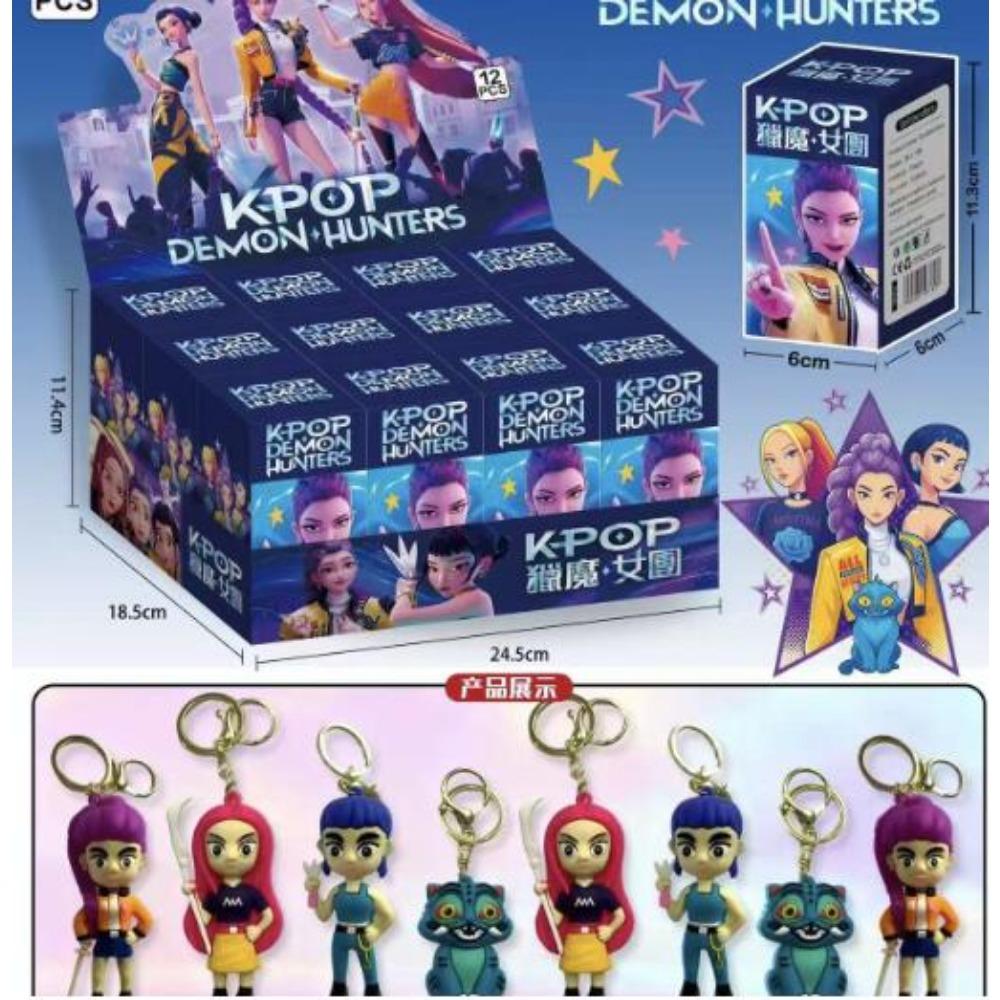 bestseller 24Pcs Random Blind Box Anime  Demon Hunters Girl Group RUMI MIRA ZOEY Figure Action Pvc Models Toy Ornaments Gifts