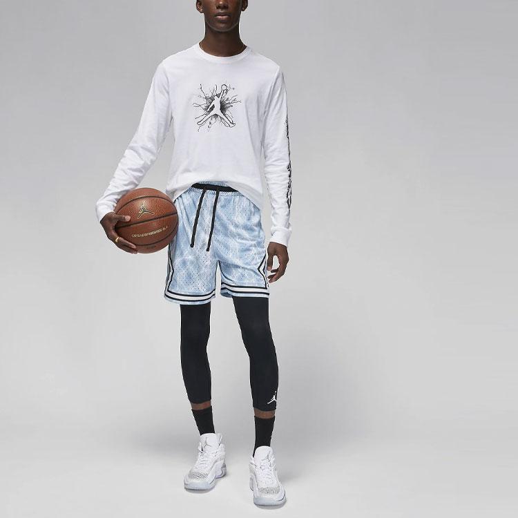Jordan Dri-FIT Sport Logo Color Block Drawstring Athletic Shorts Men shorts Blue Gray FN5804-436