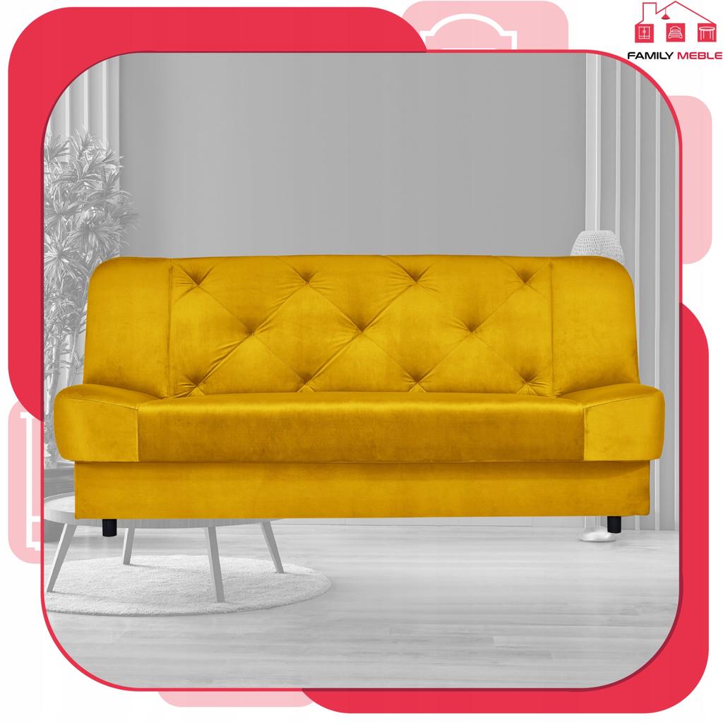 Kanapa sofa Sara Karo rozkładana wersalka spania bonell łóżko Family meble