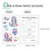 Waterproof Kids' Cartoon Tattoo Stickers: Princess, Butterfly & Mermaid Series