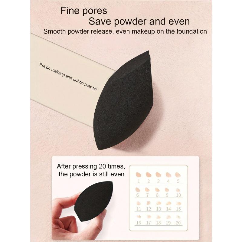 1pc Black Teardrop Makeup Sponge Makeup Application,Reusable, For Foundation, Contouring, Highlighting, Makeup Tool