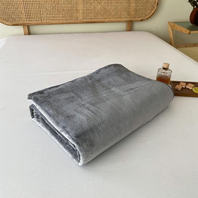 

Одеяло Толстое бархатное одеяло для дивана-кровати Коралловое одеяло 100x120cm серый